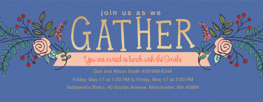 Free Family Gathering Online Invitations  Evite